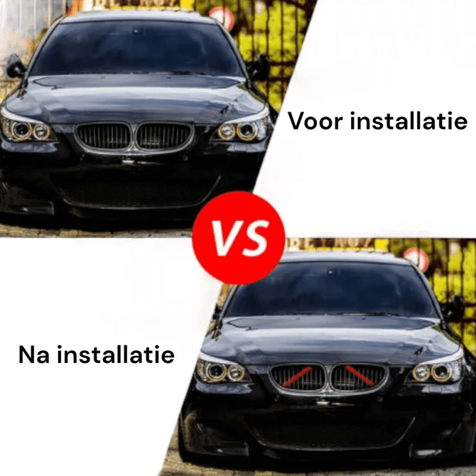 Strut Bar Bekleding - Voor BMW - 330mm X 25mm | Rood - Beamerstyling.nl