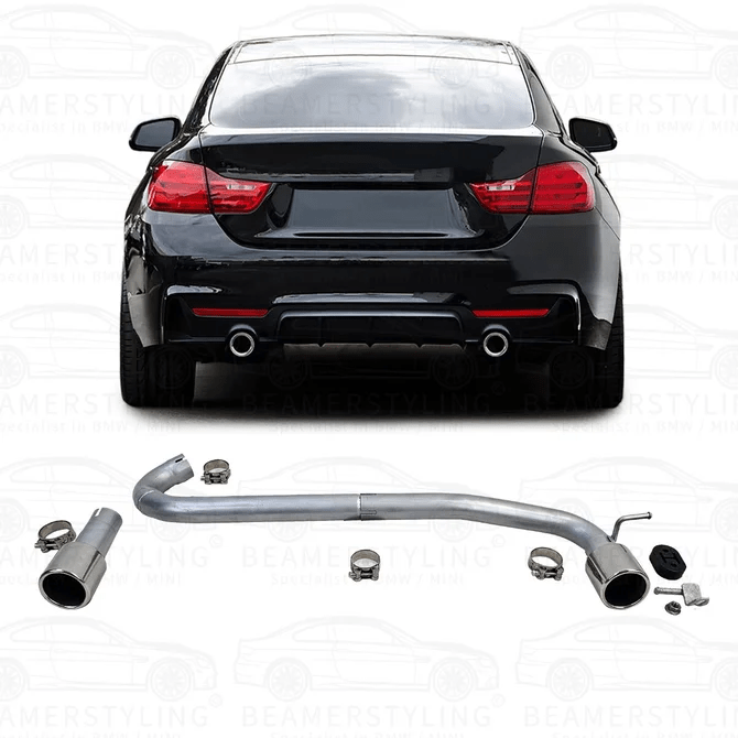 Uitlaat Conversiekit - BMW F32 / F33 / F36 - 440I Look - 425/428/430 | Chroom - Beamerstyling.nl