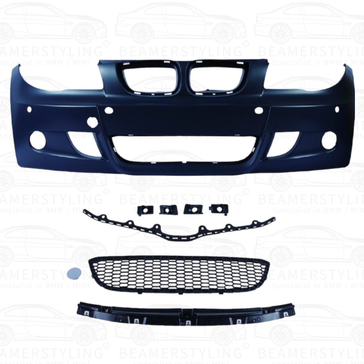 Voorbumper - BMW E87 & E81 - M Pakket Look - Met PDC | 2004-2012 - Beamerstyling.nl