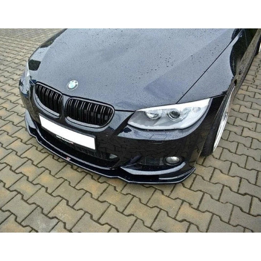 Front Lip V2 - BMW E92 / E93 - M Pakket - Maxton Design | 10-14 — Glanzend Zwart