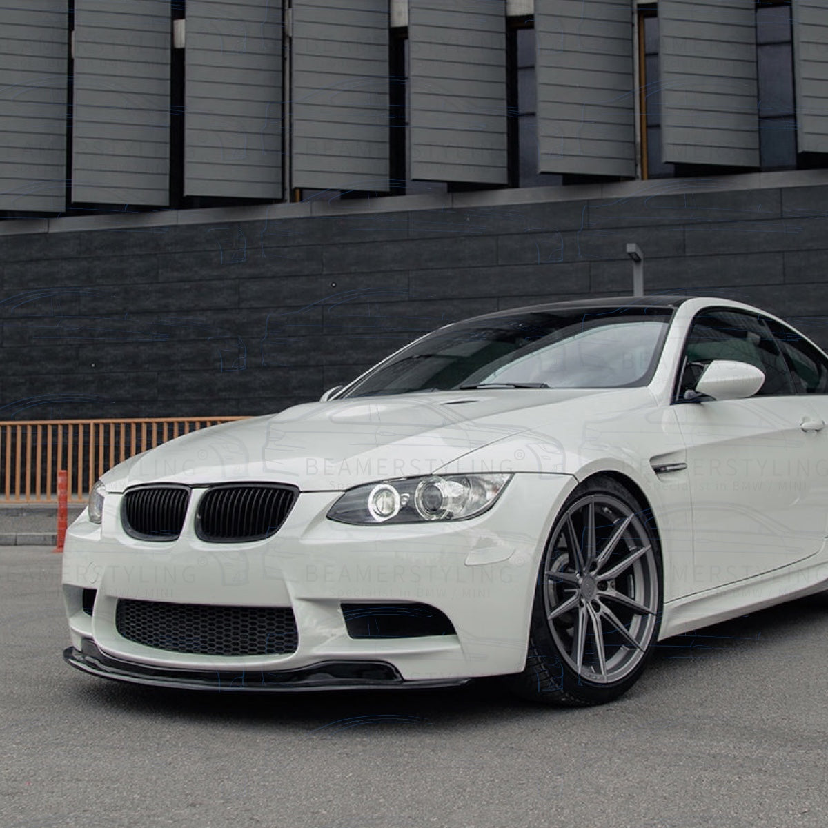 Front lip - BMW E92 / E93 M3 - Hoogglans zwart - GTS Style | 07-13