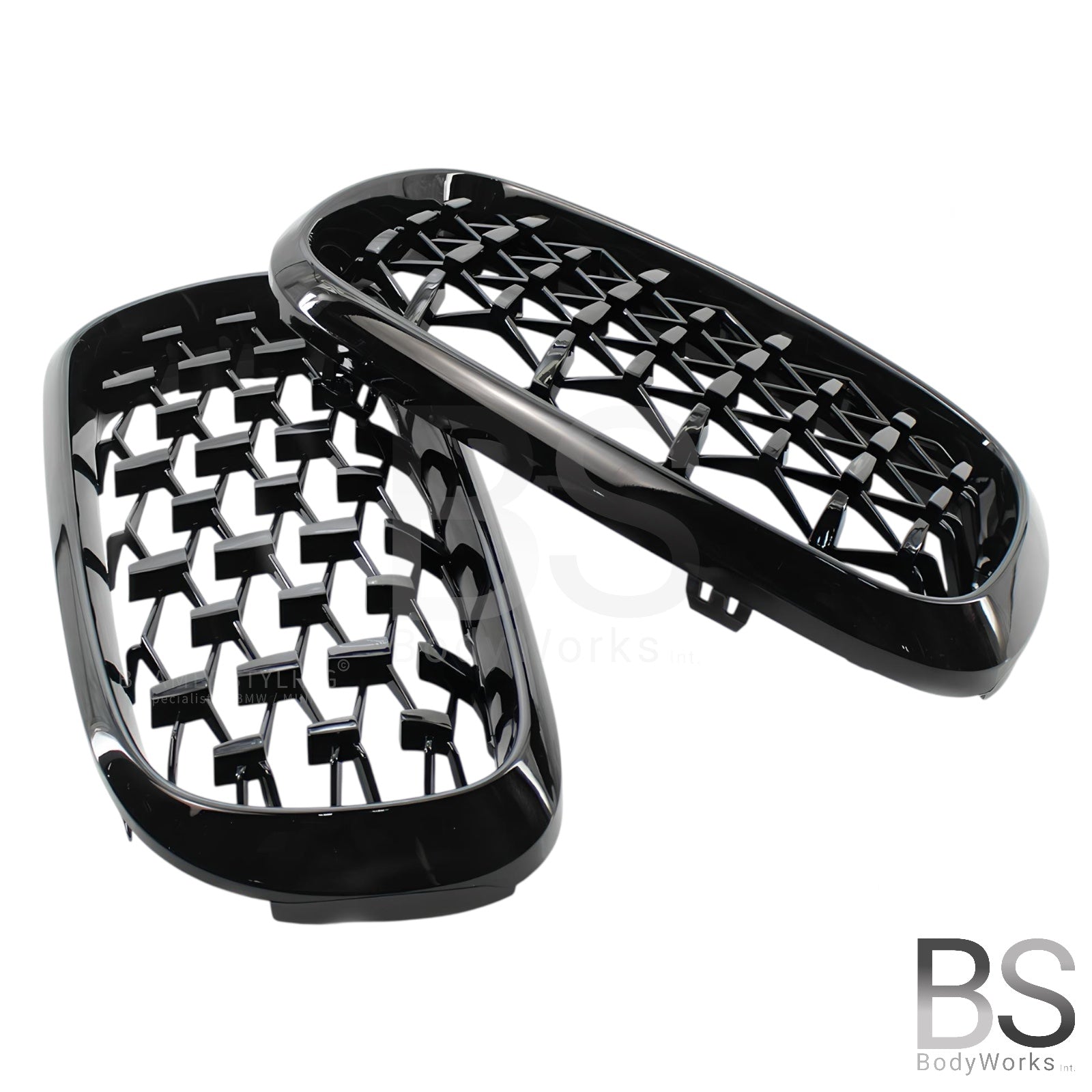 Nieren - BMW X5 F15 / F85 / X6 F16 / F86 - Diamond - Hoogglans Zwart | 2014-2019