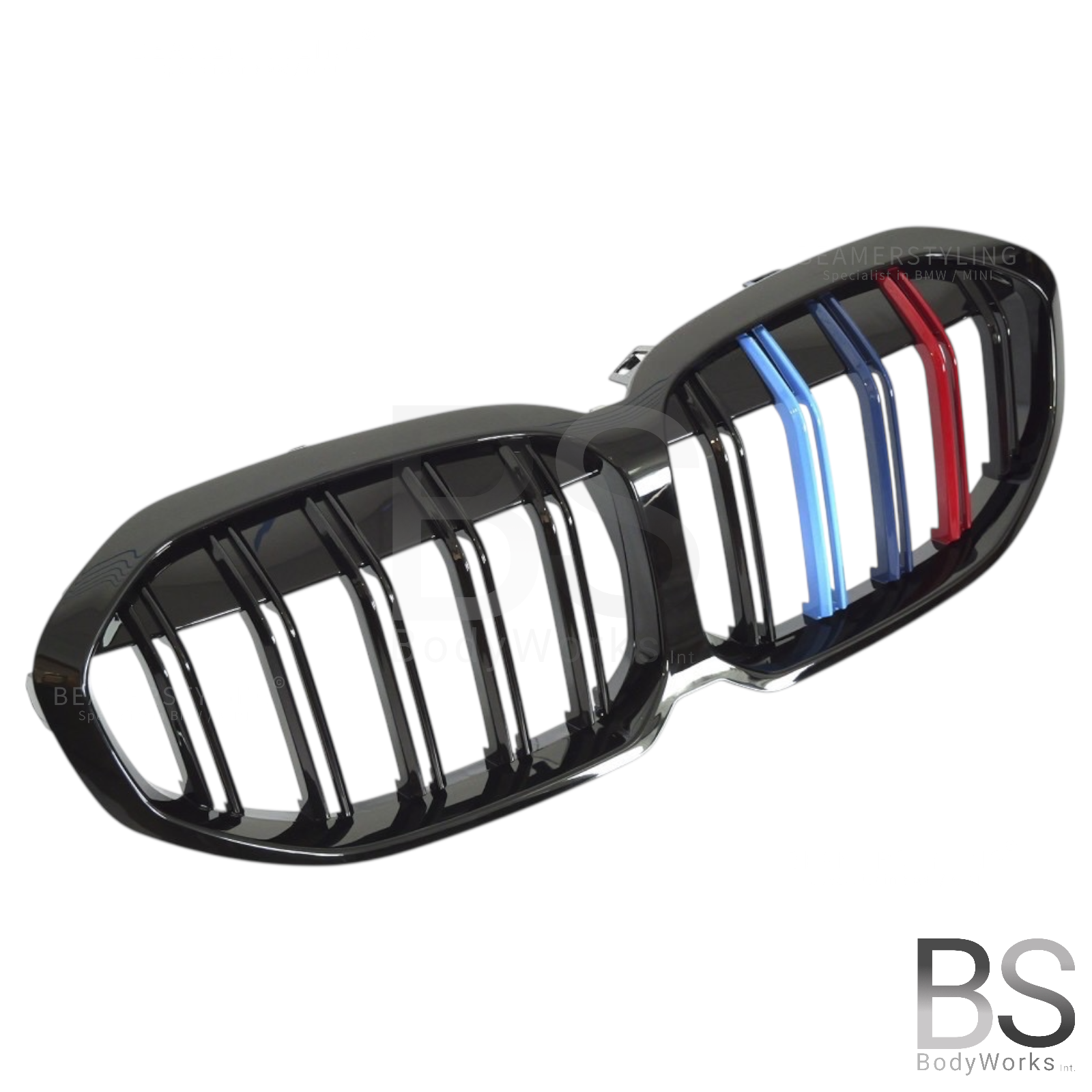 Nieren - BMW 1 Serie F40 - M Look - M Kleuren - Hoogglans Zwart | 2019-2024