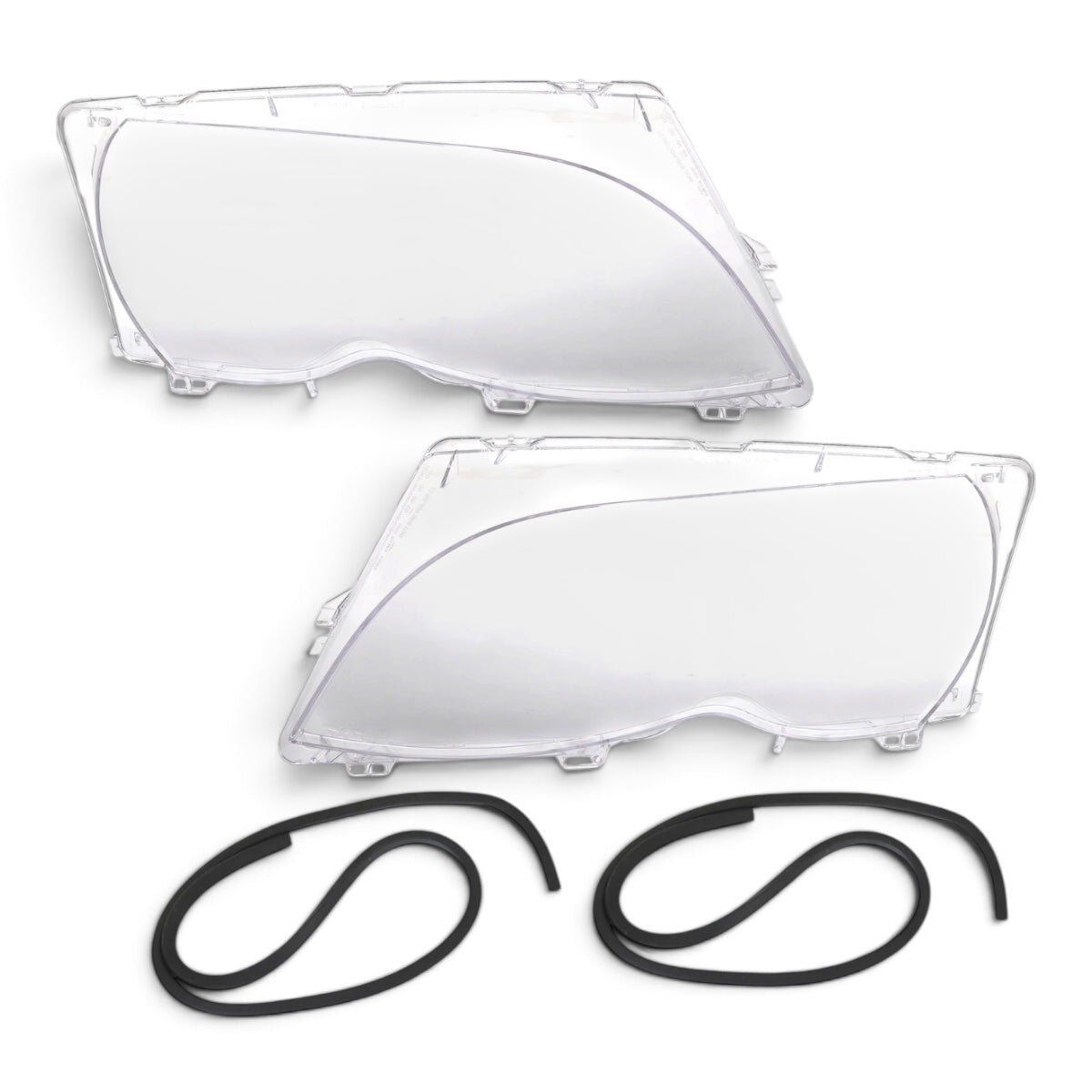 Set Koplampglazen - BMW 3 Serie E46 Sedan & Touring – Halogeen & Xenon | 2001-2005