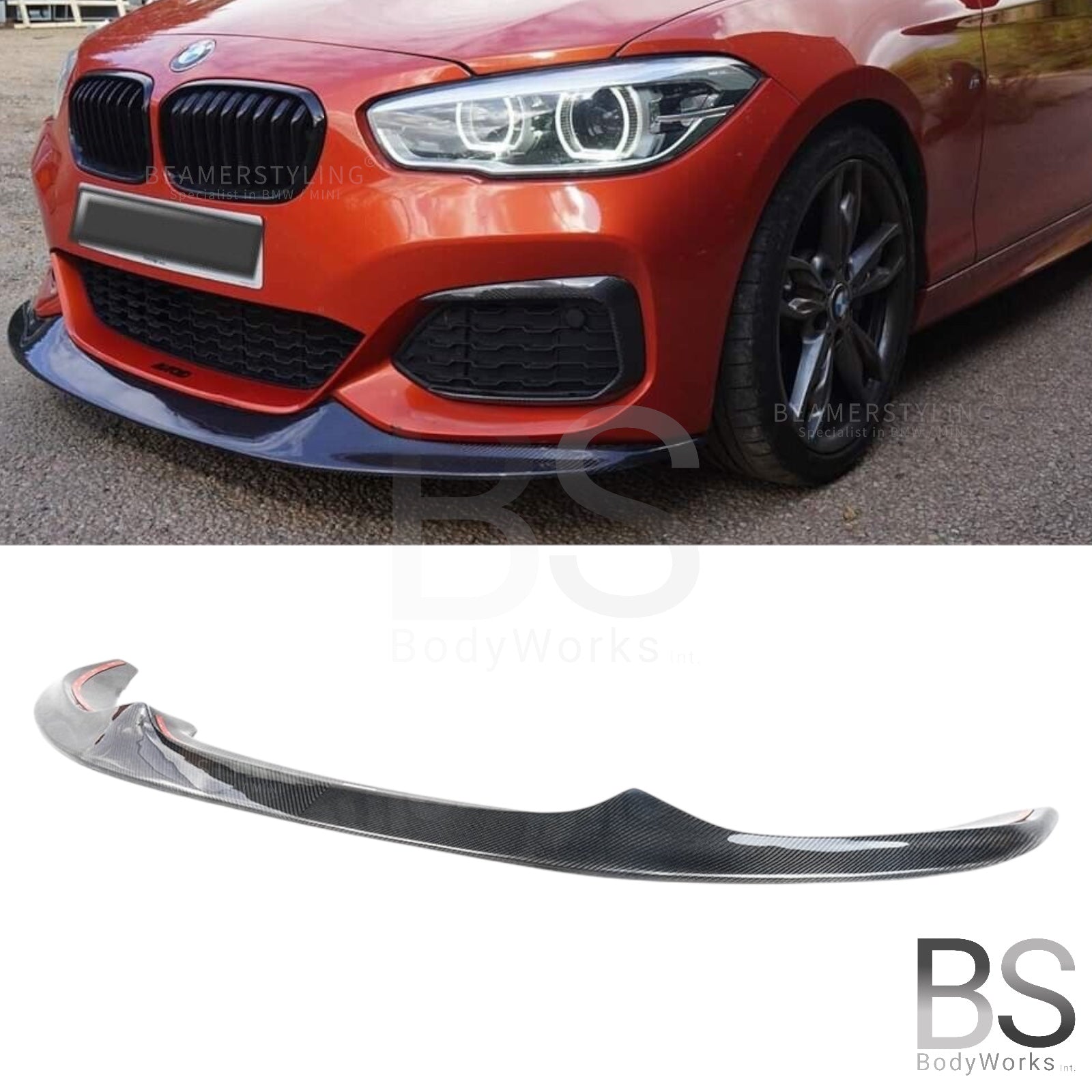 Carbon Front Lip V2 - BMW 1 Serie F20LCI / F21LCI - M Pakket | 2015-2019
