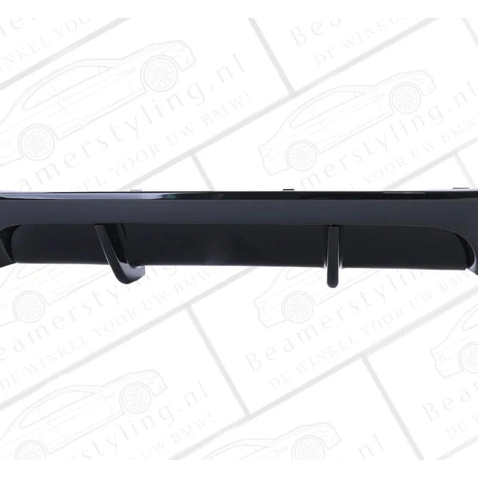 Diffuser - BMW E92 / E93 - M Performance Look - 335I / 335D - Glanzend Zwart | 2006-2014