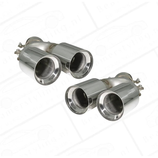 Diffuser - BMW G30 / G31 - M5 Look - Hoogglans Zwart - Incl Sierstukken Chroom