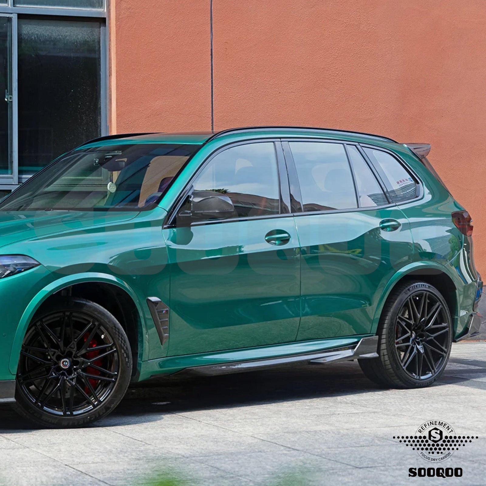 Carbon Side Skirts Extensions - BMW X5 M F95LCI - Pre-Preg | Sooqoo