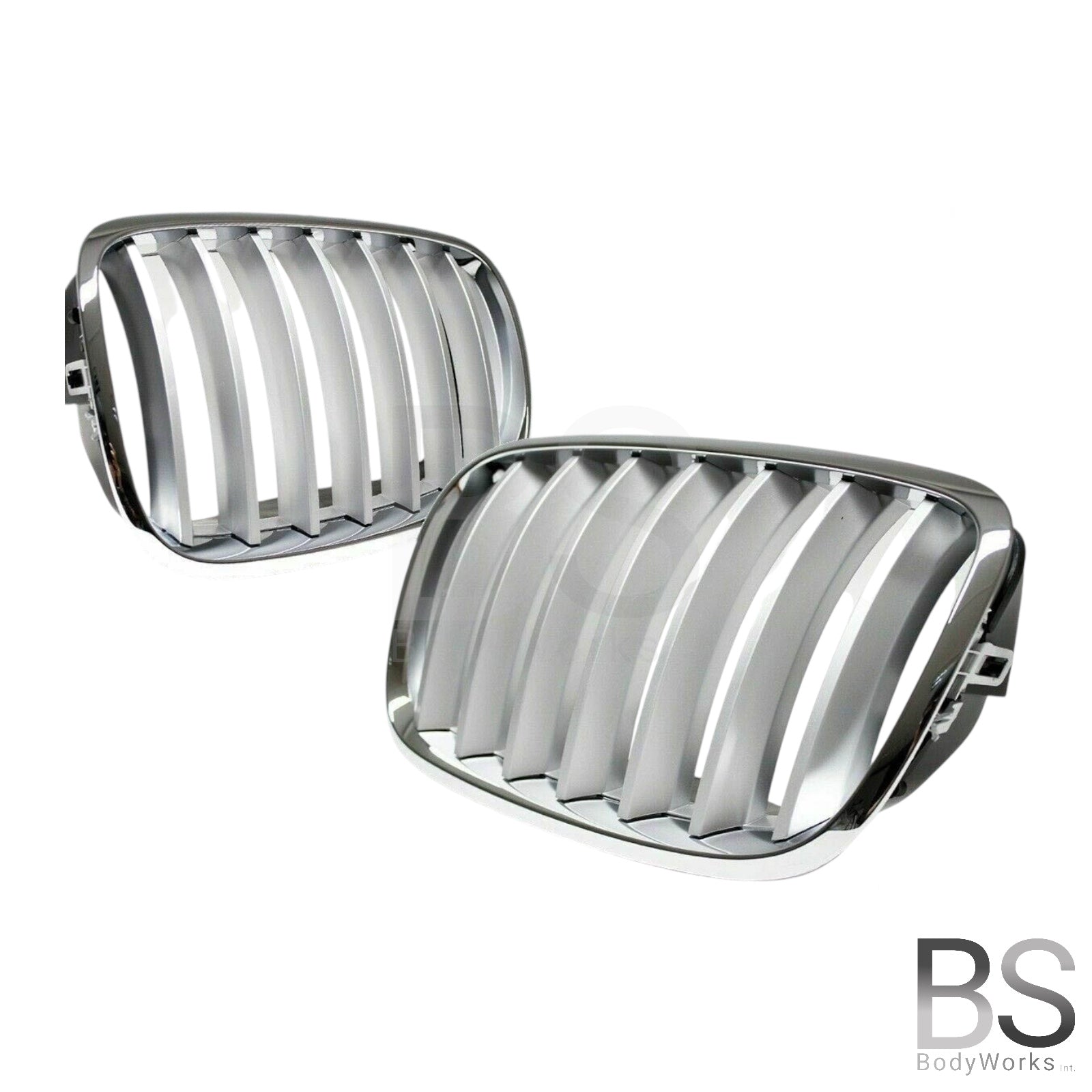 Nieren - BMW X5 E70 / X6 E71 - Chroom / Titan | 2006-2014