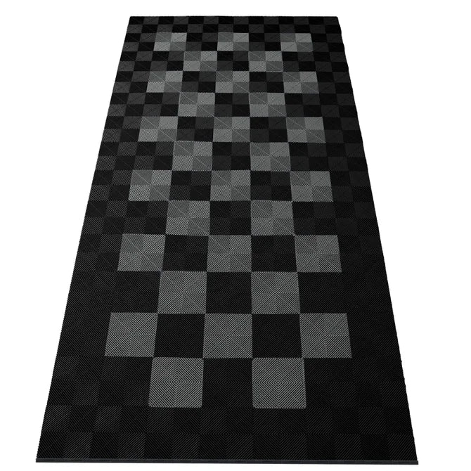 15,68M² Showroom Garagevloer - Zwart / Grijs - 280Cmx560Cm