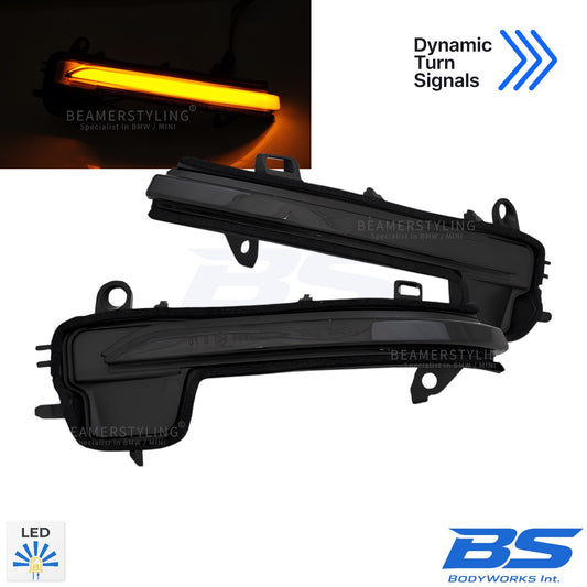 LED Knipperlichten - BMW F40 / F44 / F39 / F48 / G29 - In Spiegels - Smoke - Dynamisch | 2018+
