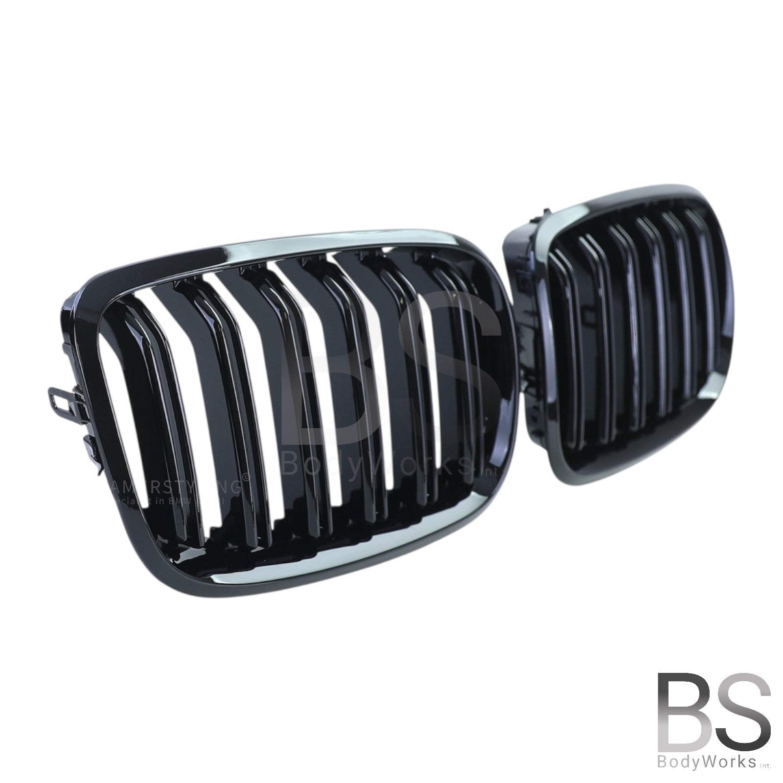 Nieren - BMW X5 E70 / X6 E71 - M Look - Hoogglans Zwart | 2006-2014