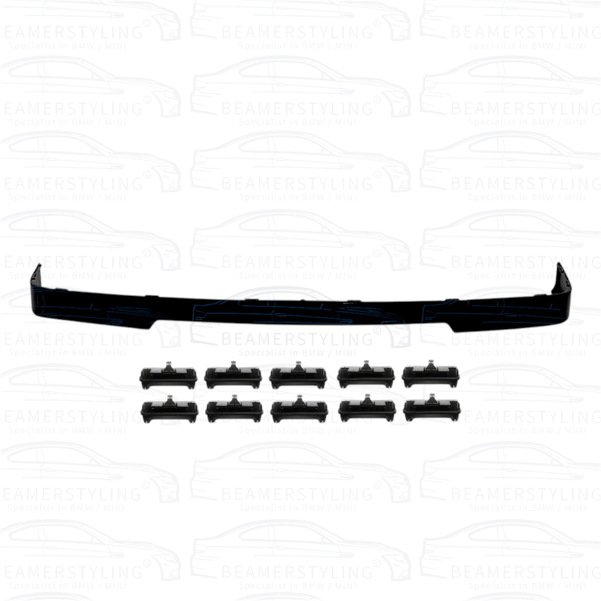 Front lip - BMW 3 Serie E30 - IS look - inclusief 10x OEM clips | 87-94