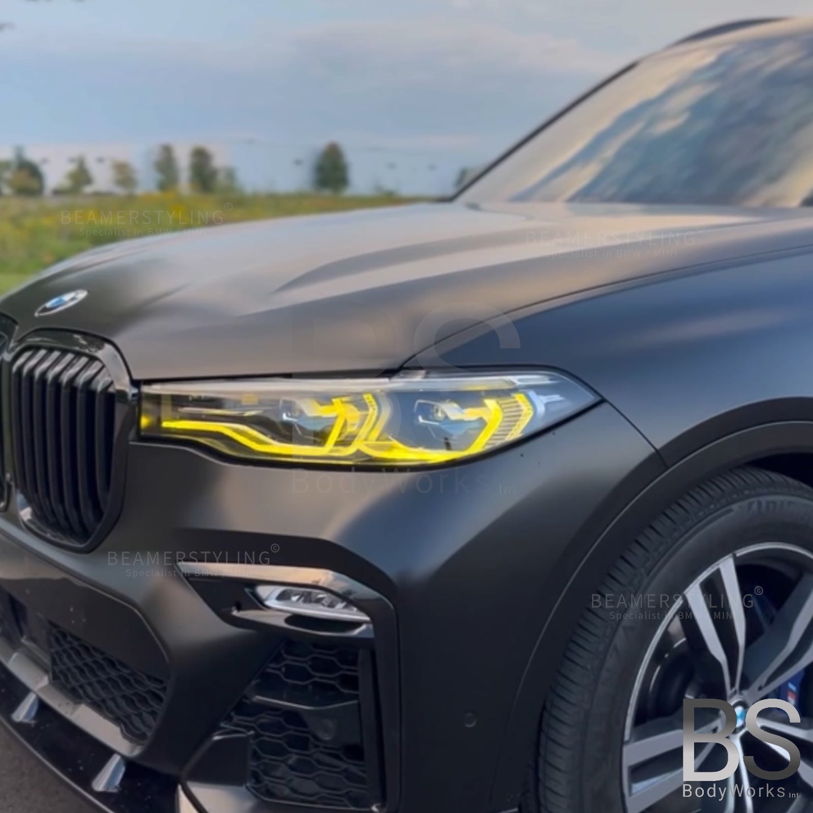 Drl Modules - BMW X7 G07 - Yellow LED - CSL Style | 18+