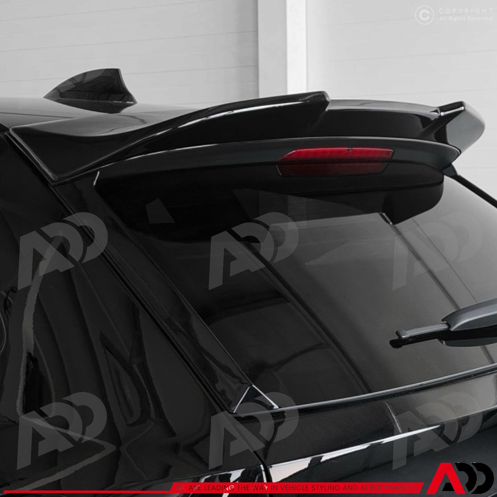 Dakspoiler V2 - BMW 3 Serie G21 Touring - High Kick Style - Hoogglans Zwart | 19-24