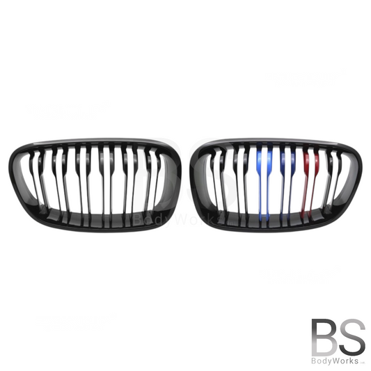 Nieren - BMW F20 / F21 - M Kleuren - Hoogglans Zwart | 2011-2015