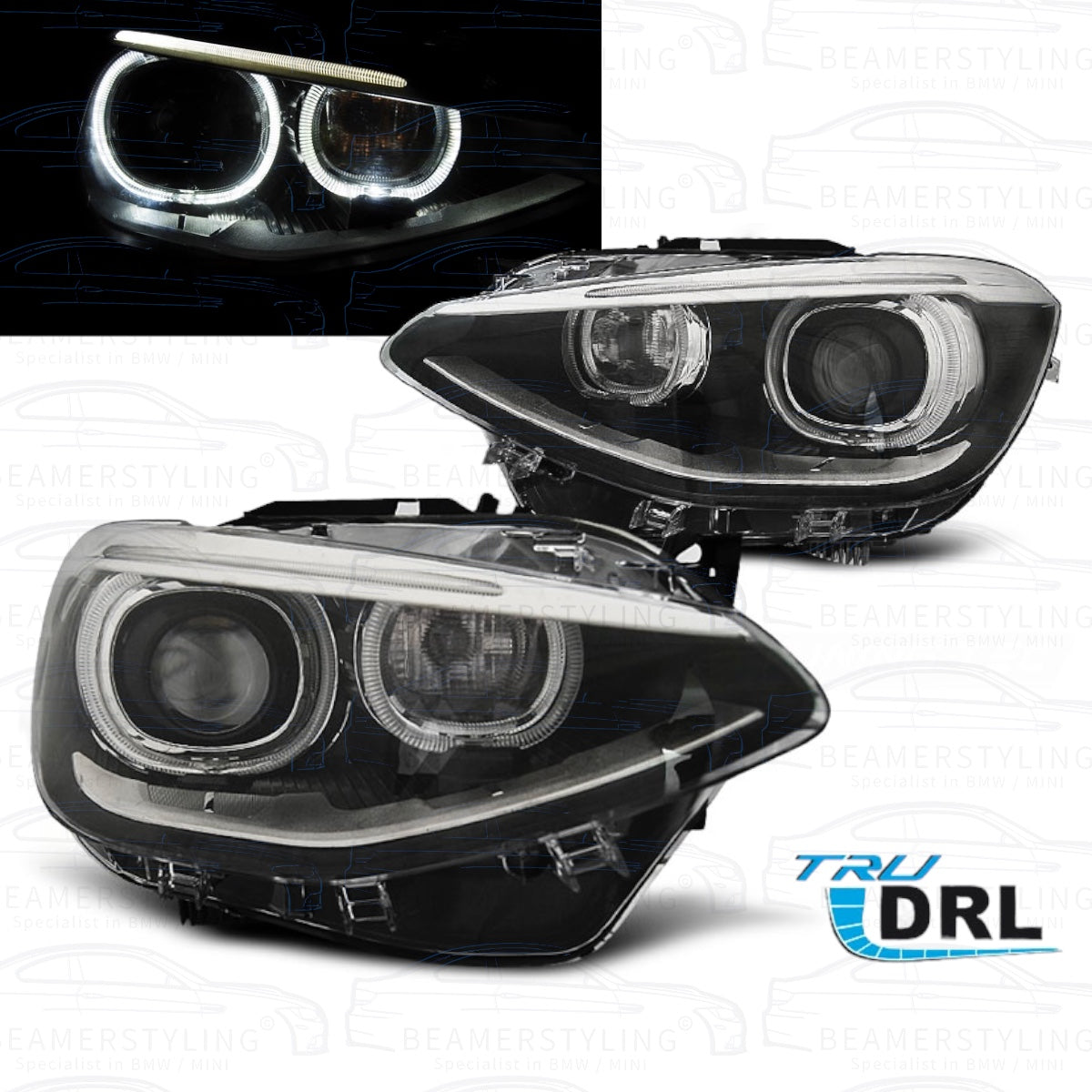 Angel Eyes Koplampen - BMW F20 / F21 - Depo - H7 / H7 | 2011-2015