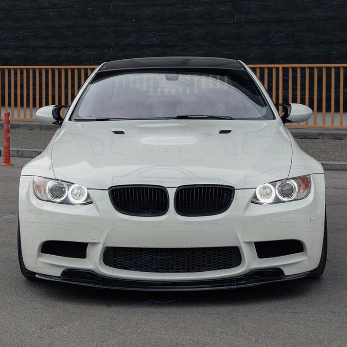 Front lip - BMW E92 / E93 M3 - Hoogglans zwart - GTS Style | 07-13