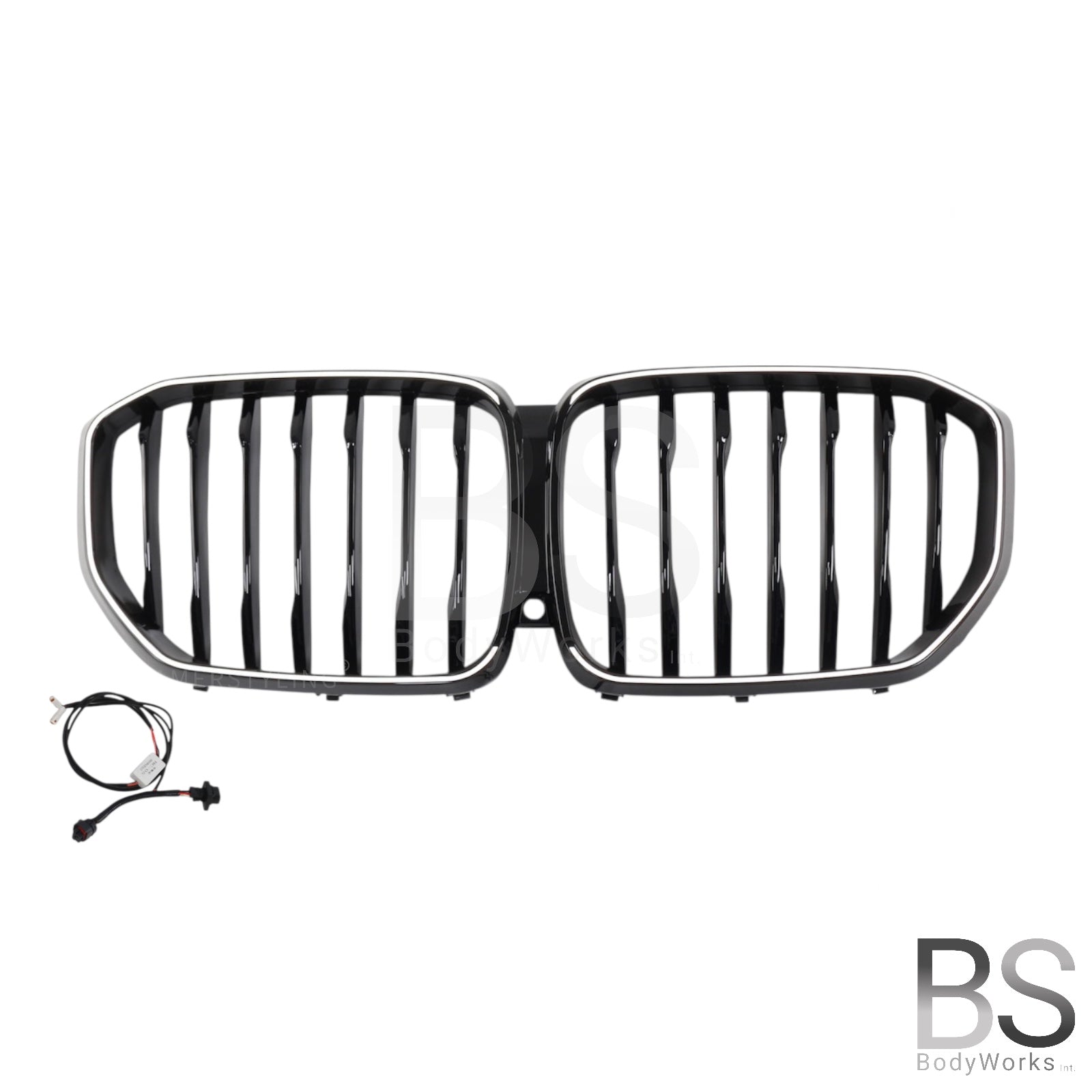 Nieren - BMW X5 G05 - LED - Mp Look - Hoogglans Zwart | 2018-03/2023