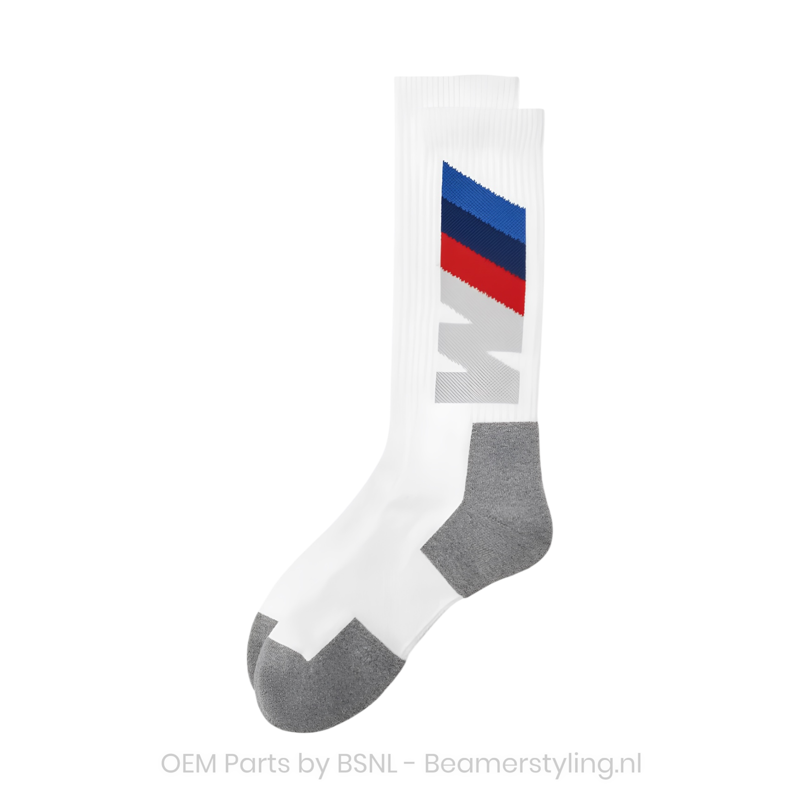 BMW M Sokken - Met M logo opdruk - Wit/Grijs | Maat 43-46
