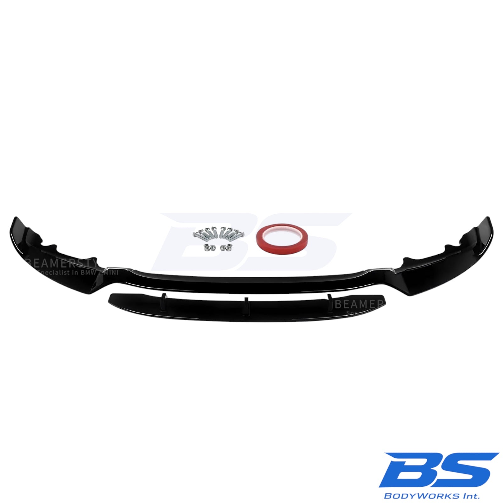 Front lip - BMW X5 F15 - M pakket - Aerodynamica Style - Hoogglans zwart | 2013-2018
