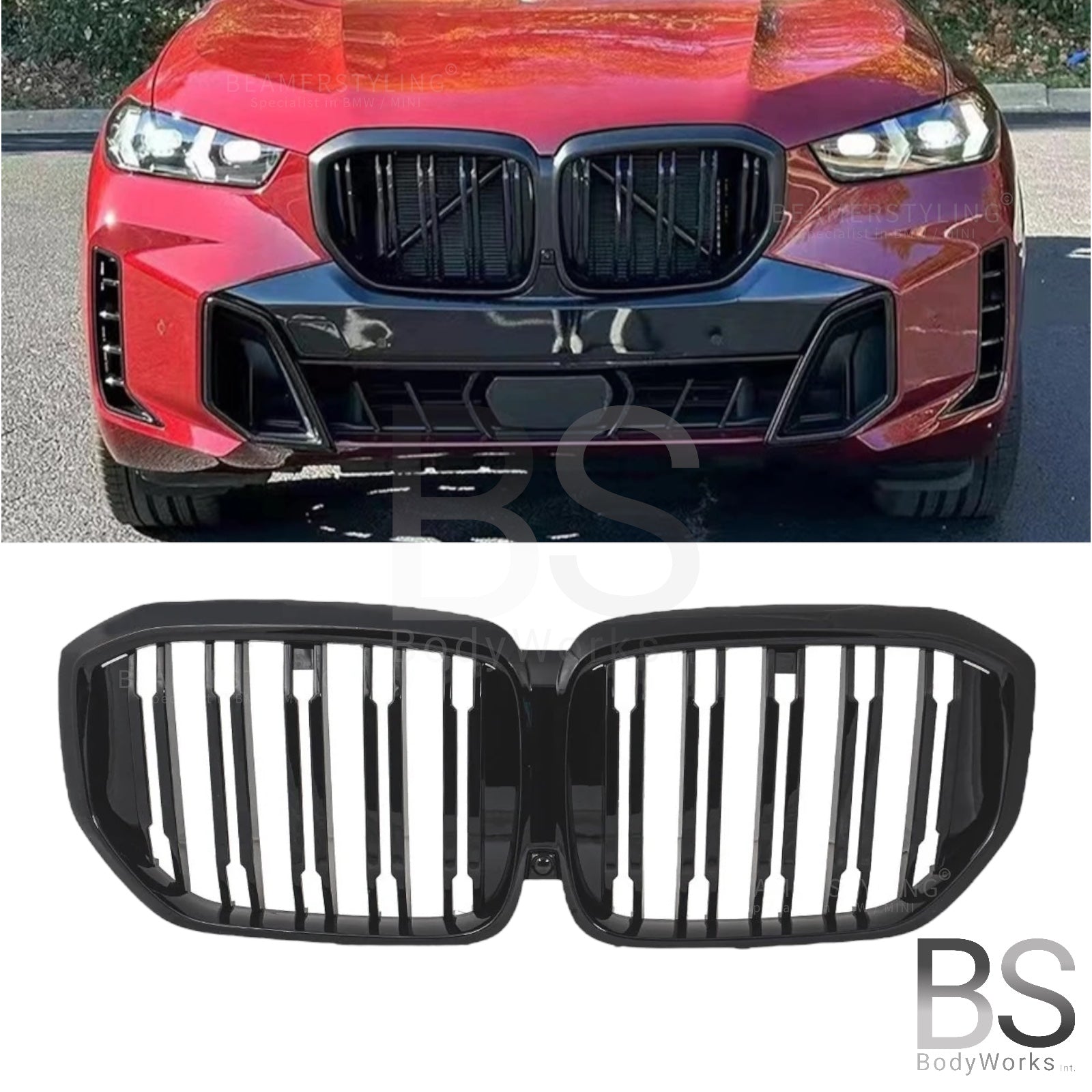 Nieren - BMW X5 G05LCI - M Look - Hoogglans Zwart | 03/2023+
