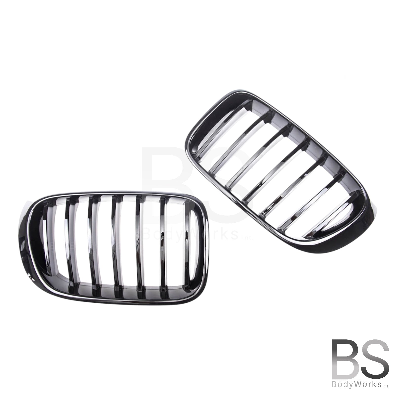 Nieren - BMW X4 F26 / X3 F25LCI - Mp Look - Hoogglans Zwart | 2014-2018