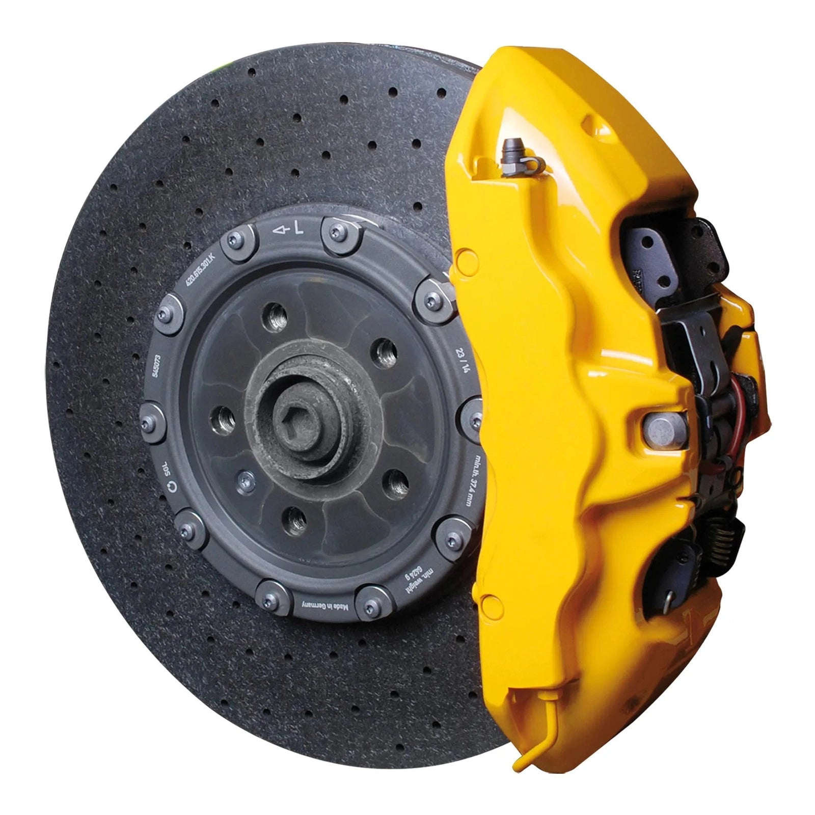 Foliatec® Remklauwverf - 3 Componenten Lak - Complete 7-Delige Kit | Performance Yellow