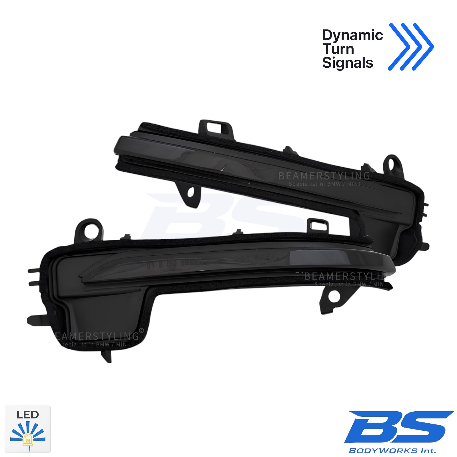 LED Knipperlichten - BMW F40 / F44 / F39 / F48 / G29 - In Spiegels - Smoke - Dynamisch | 2018+
