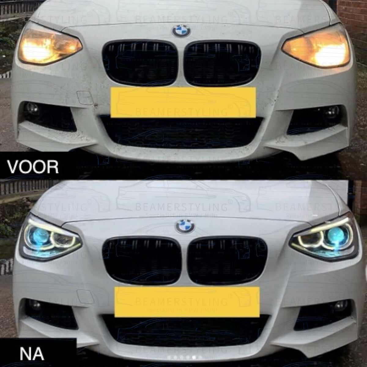 Angel Eyes Koplampen - BMW F20 / F21 - Depo - H7 / H7 | 2011-2015