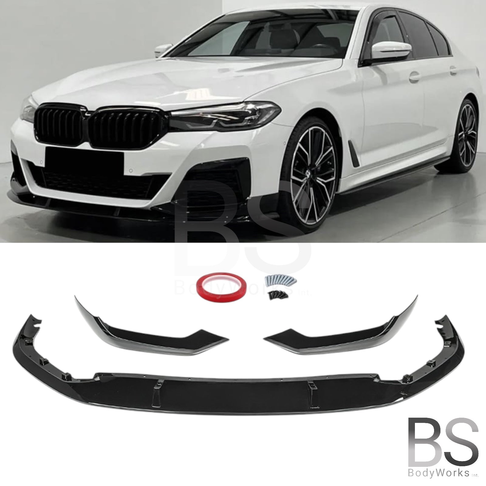 Front Lip - BMW G30LCI / G31LCI - M Performance Look - Hoogglans Zwart | 20-24