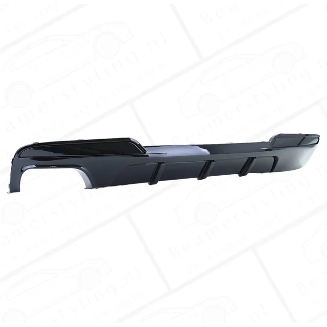 Diffuser - BMW F10 / F11 - M Performance Look - Mat Zwart - Uitlaat Links | 10-17