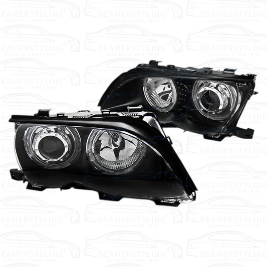 Koplampen - BMW E46 Sedan / Touring - LED Angel Eyes - H7 / H7 | 2001-2005