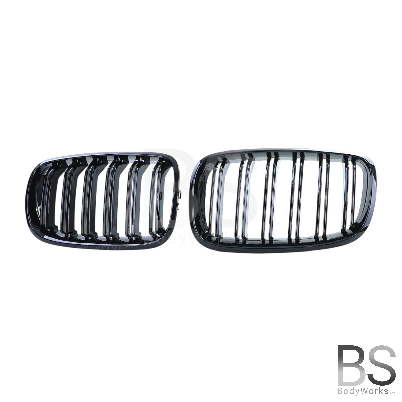 Nieren - BMW X5 E70 / X6 E71 - M Look - Hoogglans Zwart | 2006-2014