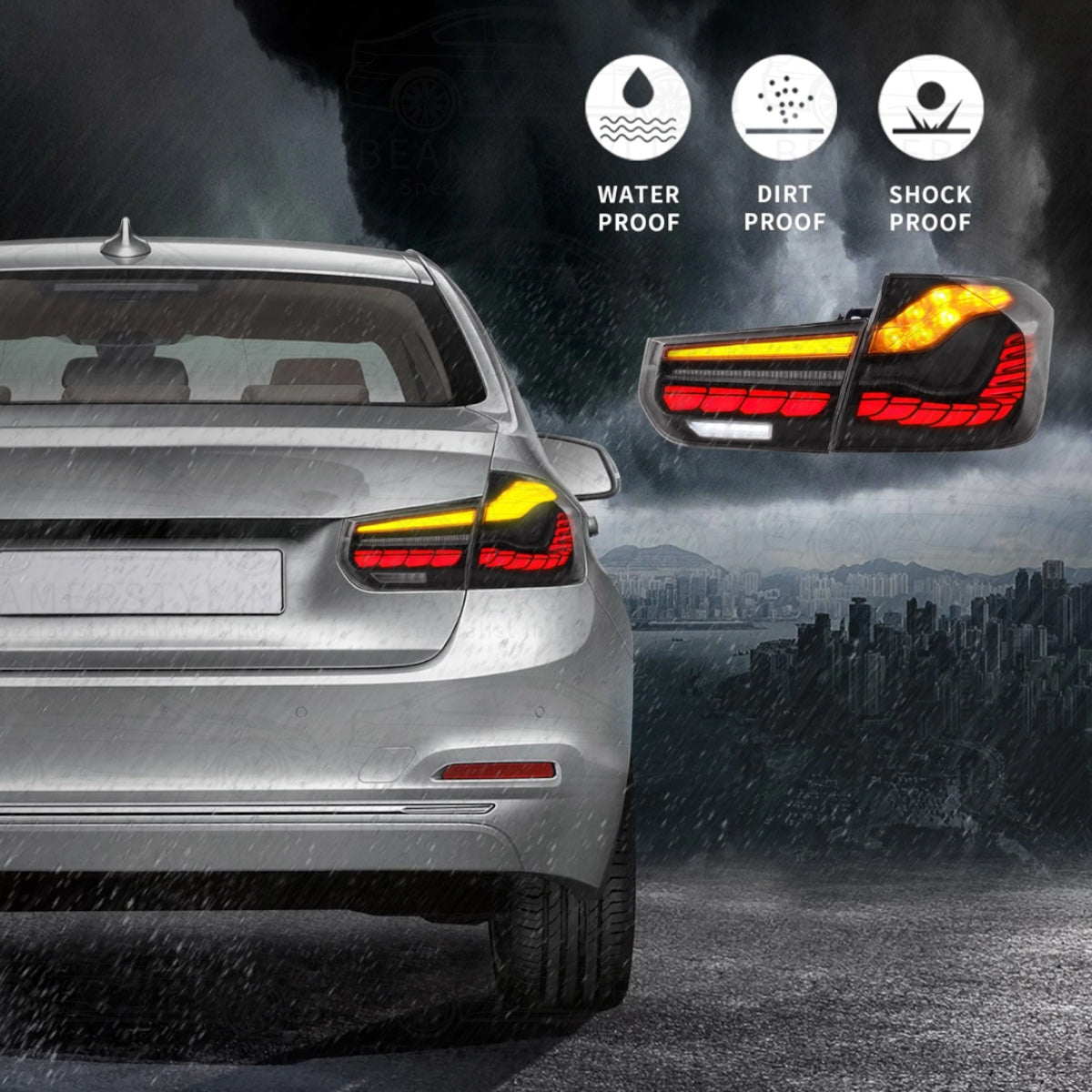 OLED Achterlichten - BMW F30 & F80 - Gts Design - Smoke | 2011-2019