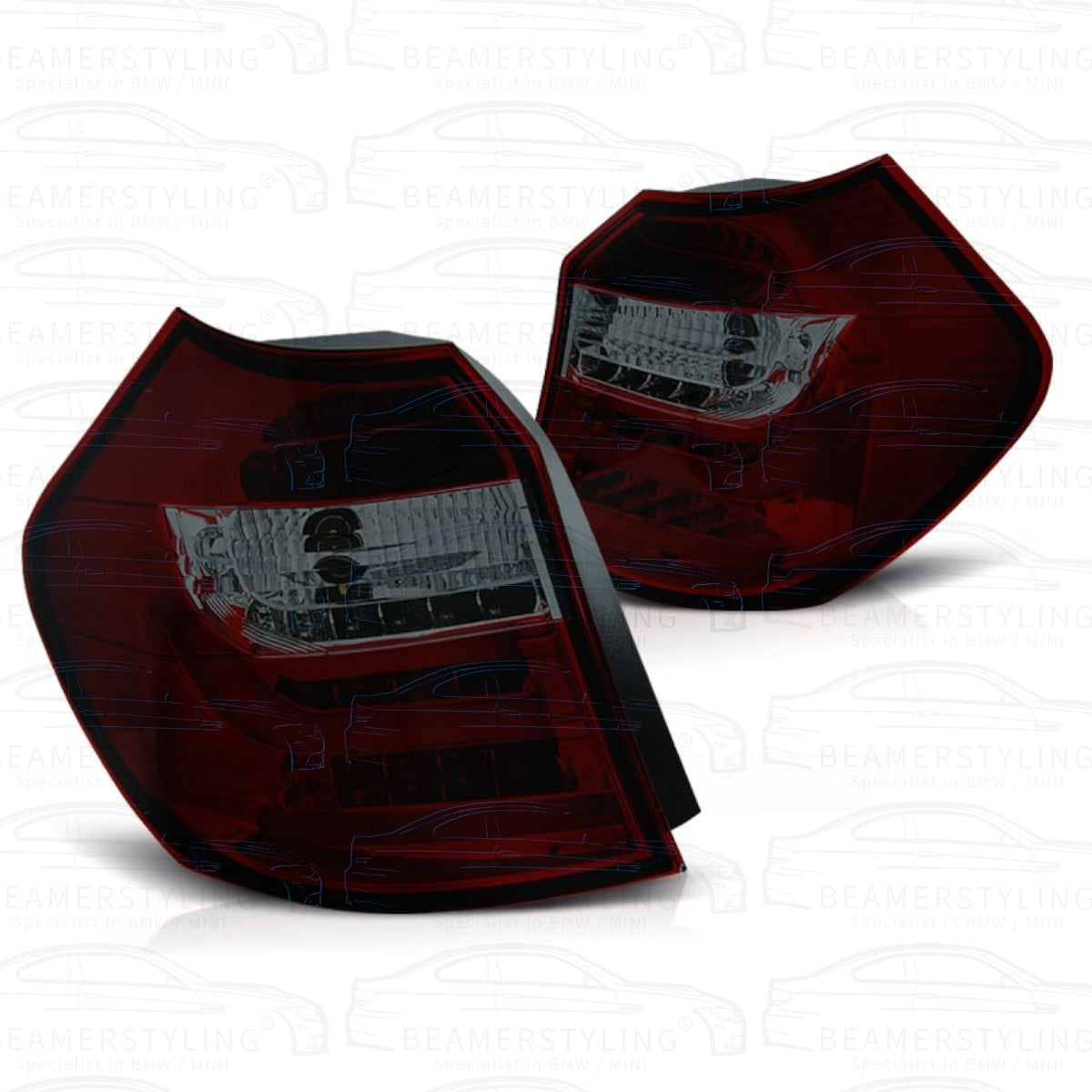 Achterlichten - BMW E87 - Rood / Smoke - LED Tube | 2004-2007