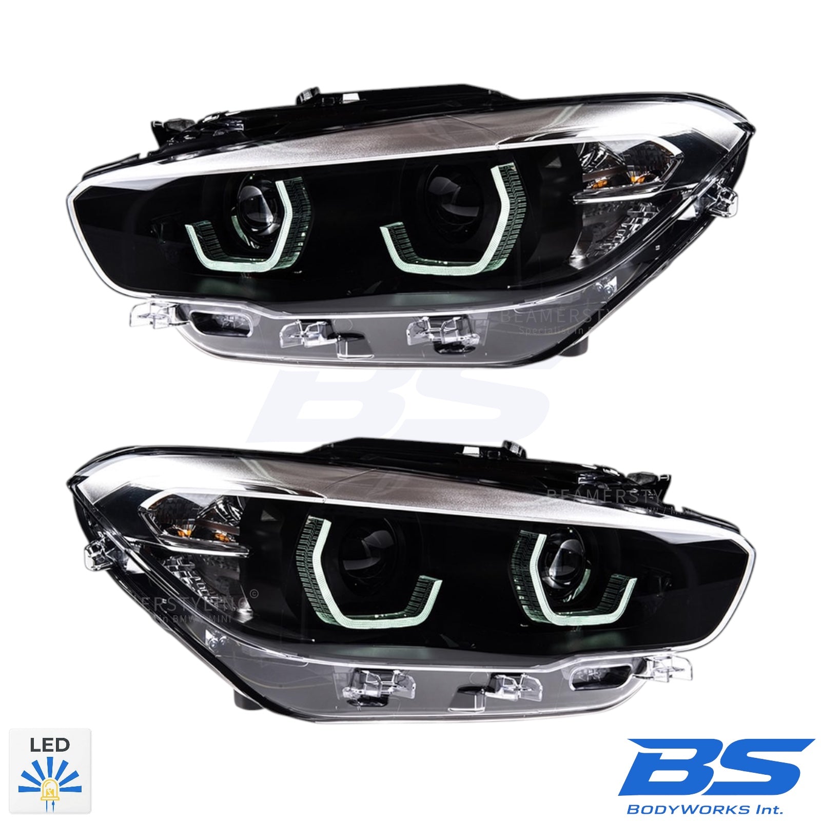 Koplampen set - BMW 1 Serie F20LCI / F21LCI - Full LED | 15-19