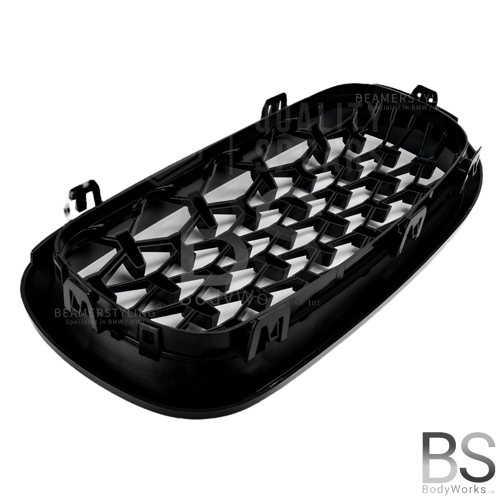 Nieren - BMW X5 F15 / F85 / X6 F16 / F86 - Diamond - Hoogglans Zwart | 2014-2019