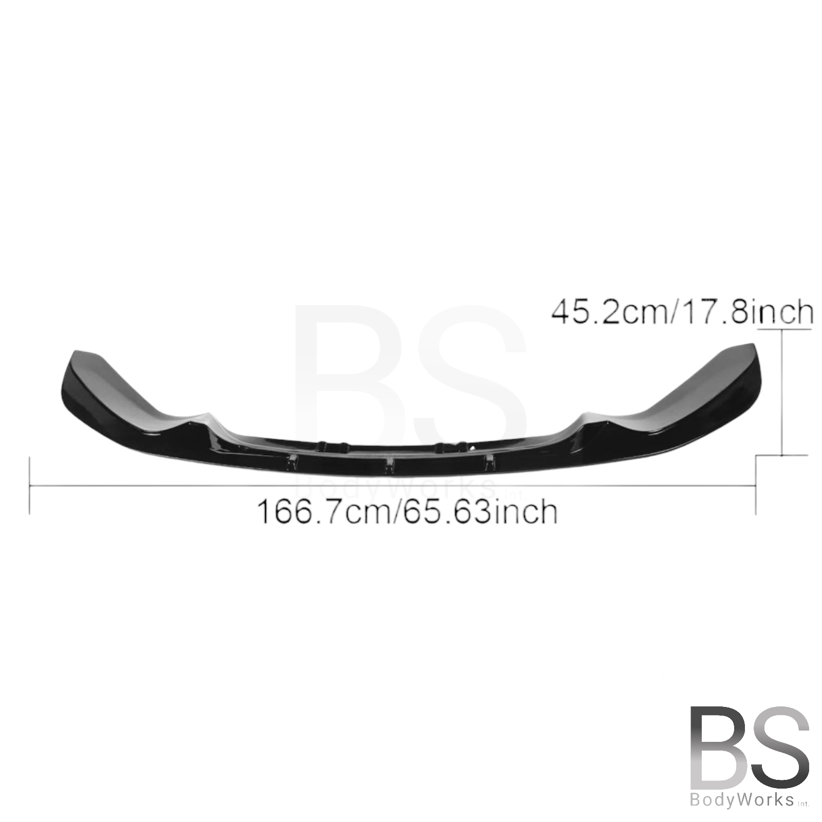 Front lip - BMW F20LCI / F21LCI - AK Look - Hoogglans Zwart | 2015-2019