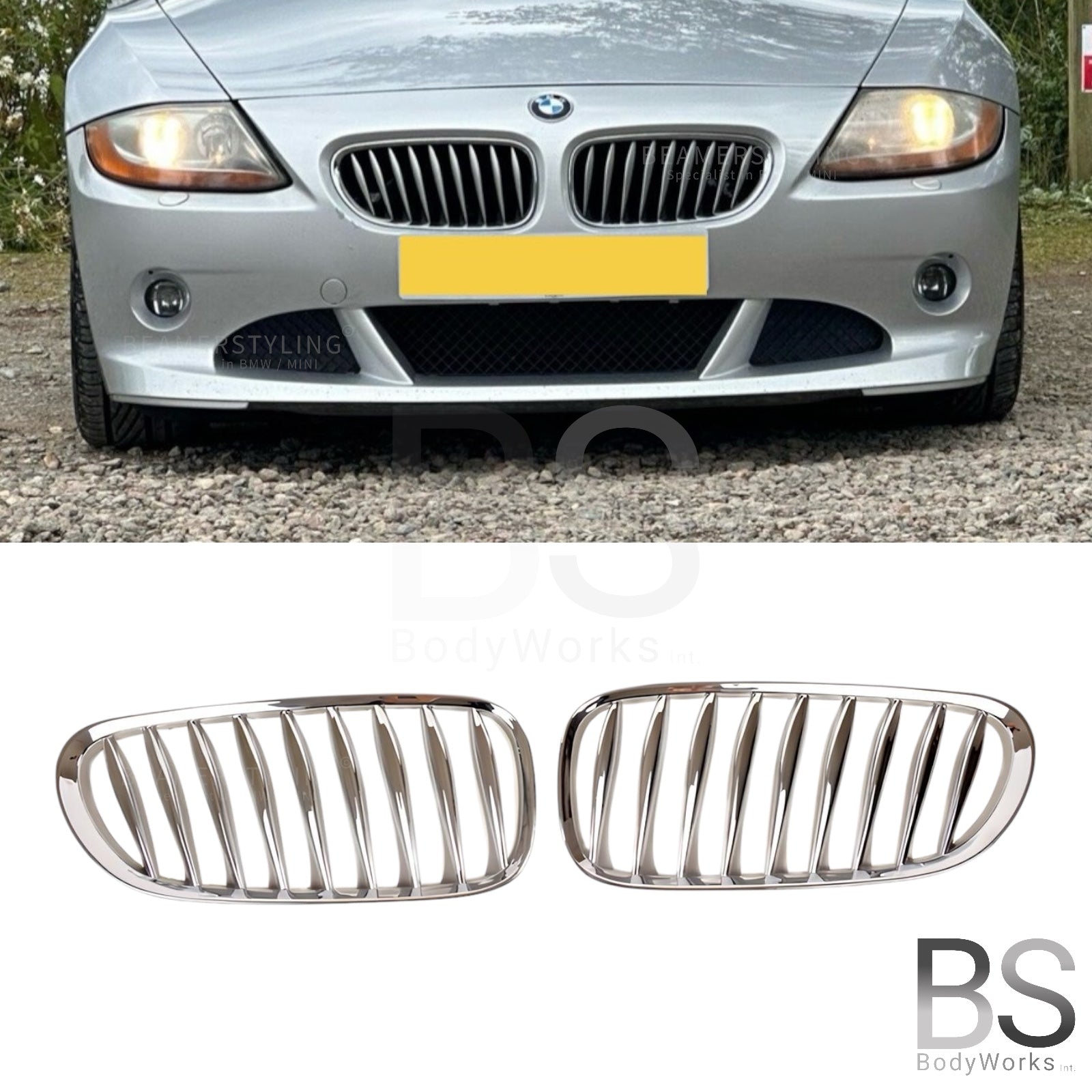 Nieren - BMW Z4 E85 / E86 - Chroom | 2003-2009