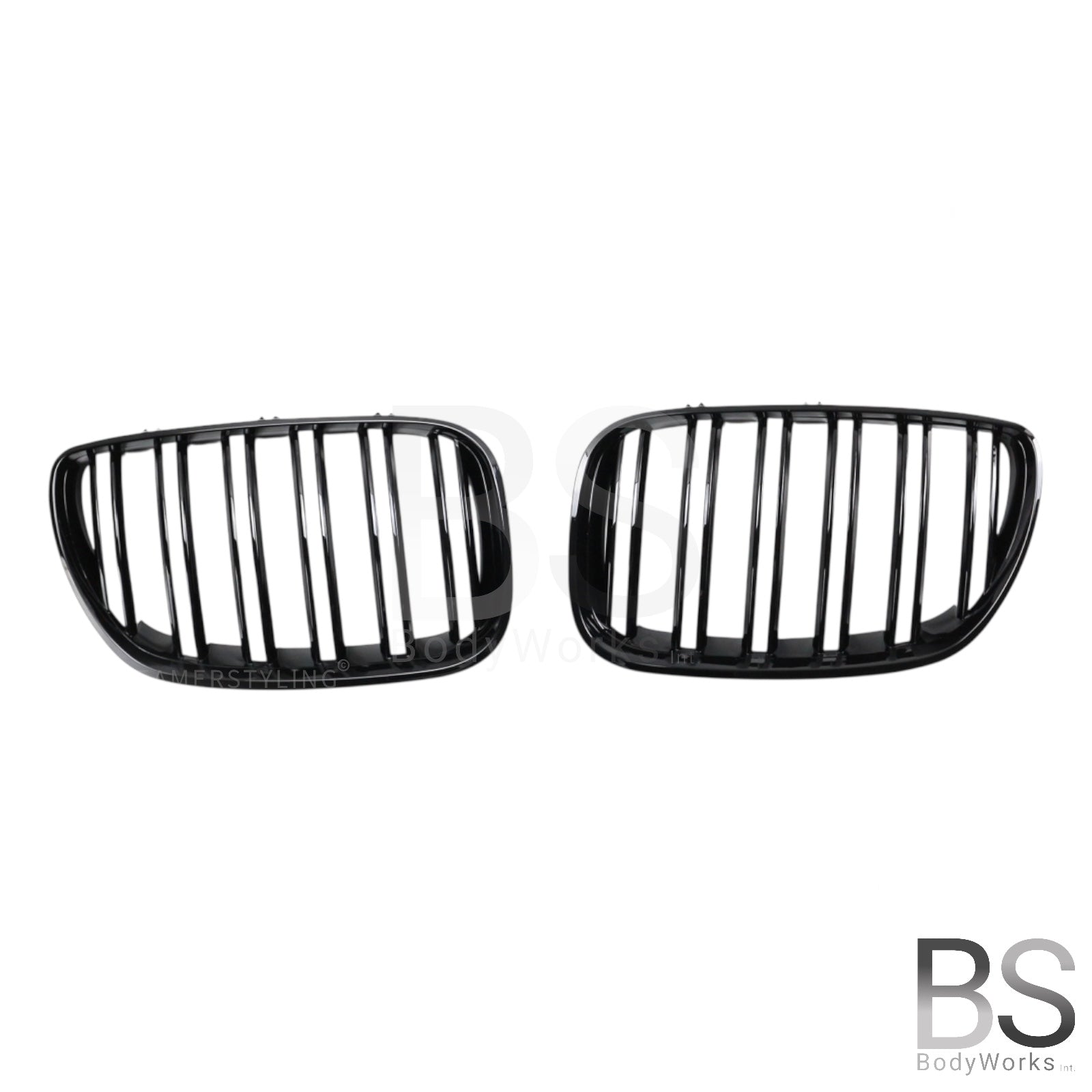 Nieren - BMW X5 E53 - M Look - Hoogglans Zwart | 12/2003-2006