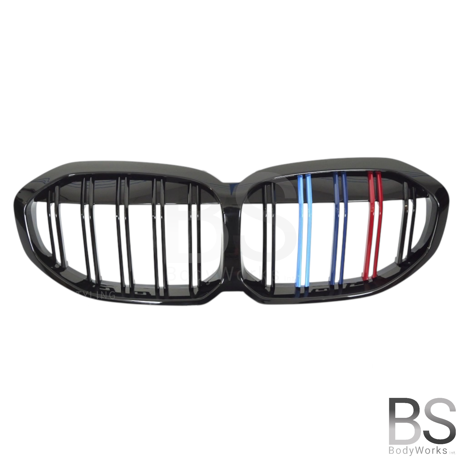 Nieren - BMW 1 Serie F40 - M Look - M Kleuren - Hoogglans Zwart | 2019-2024