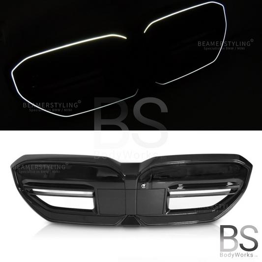 Nieren - BMW G60 / G61 - LED - M5 look - Hoogglans zwart - Compleet | 2023+