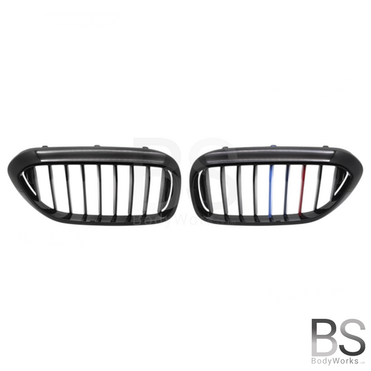 Nieren - BMW G30 / G31 - M Kleuren - Hoogglans Zwart | 2017-2020