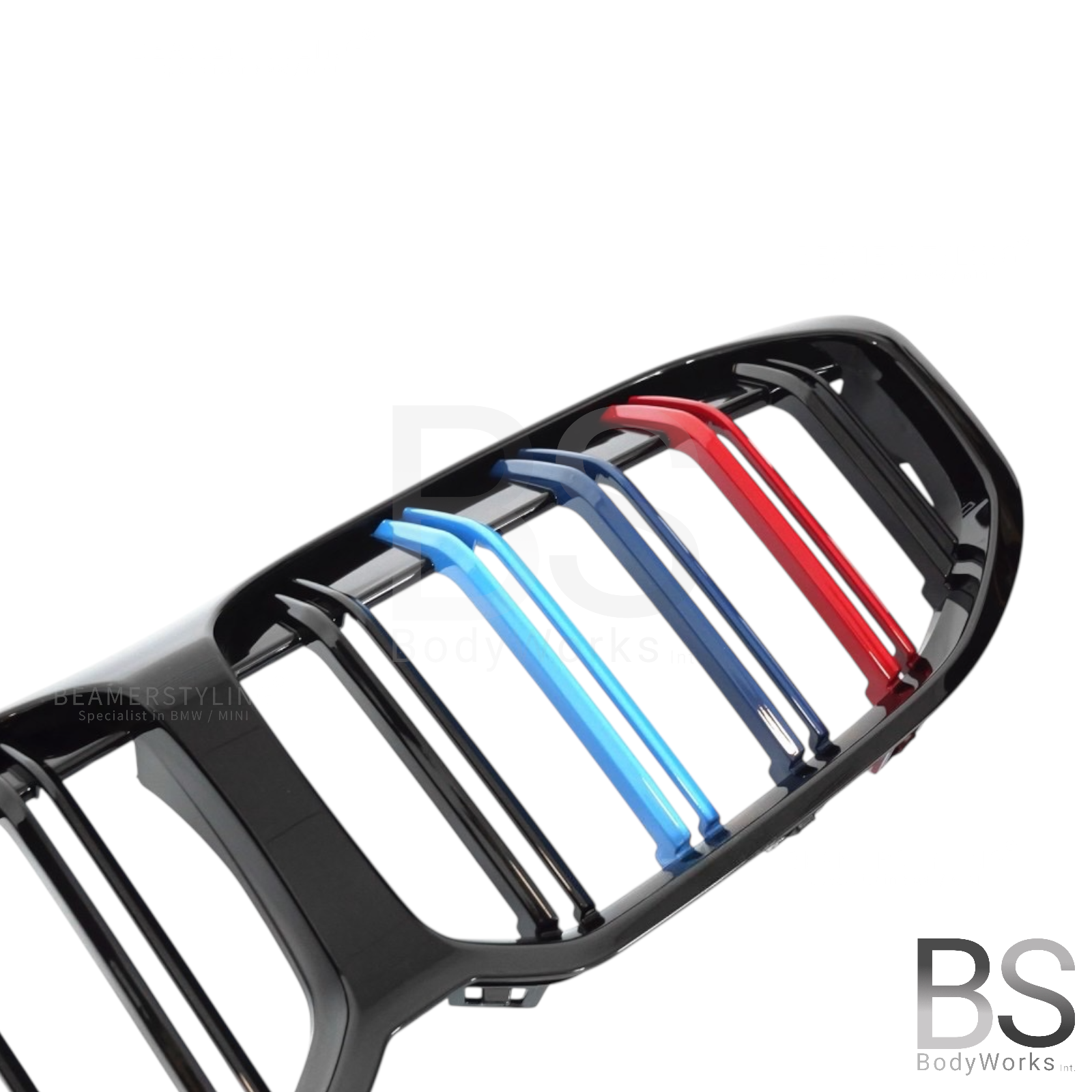 Nieren - BMW 1 Serie F40 - M Look - M Kleuren - Hoogglans Zwart | 2019-2024