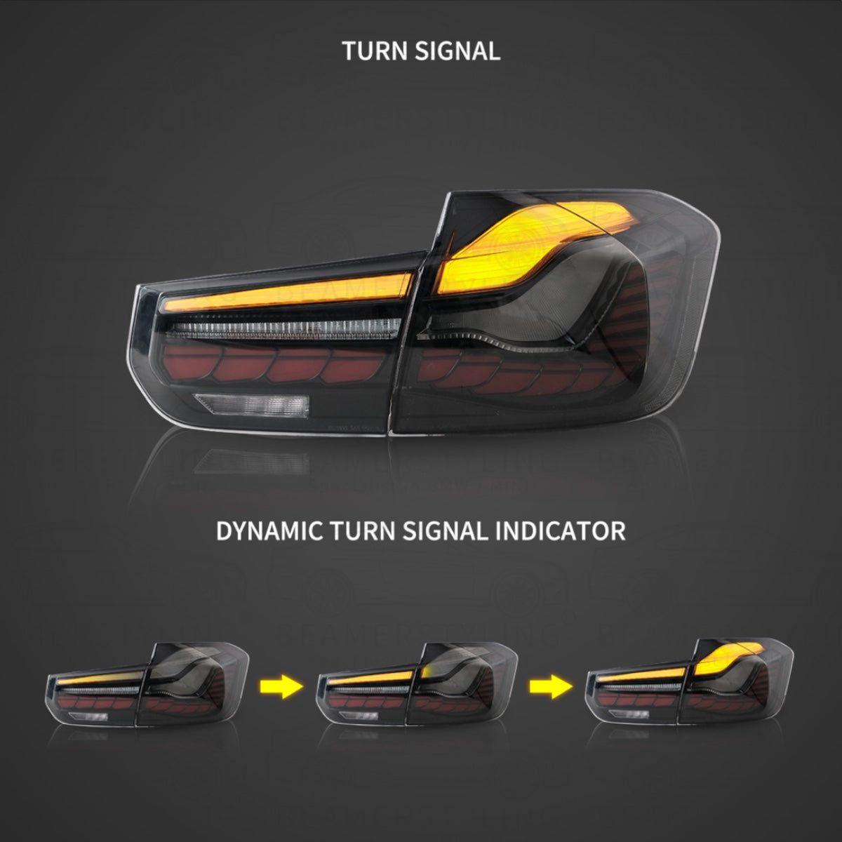 OLED Achterlichten - BMW F30 & F80 - Gts Design - Smoke | 2011-2019