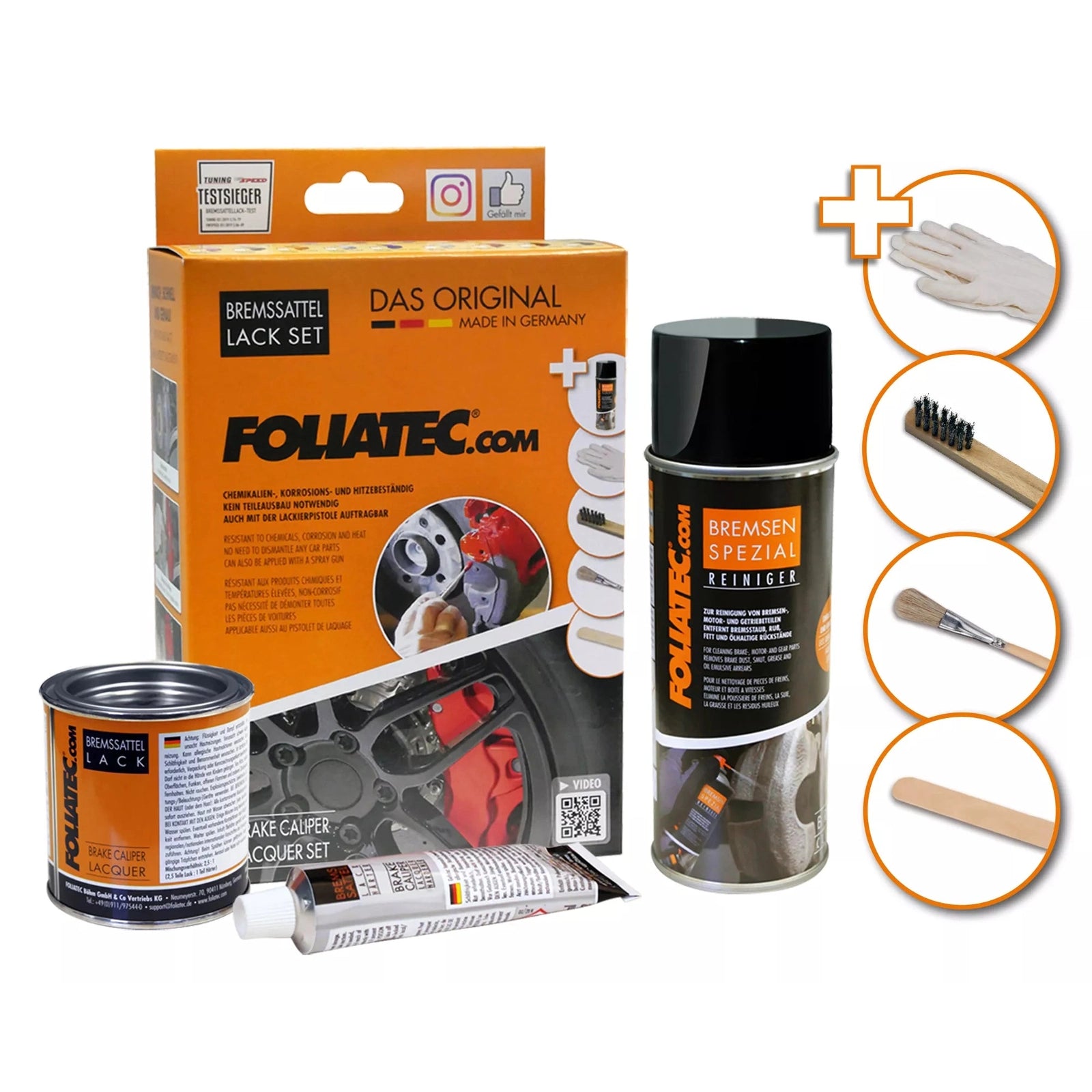 Foliatec® Remklauwverf - 3 Componenten Lak - Complete 7-Delige Kit | Marina Bay Silver Metallic