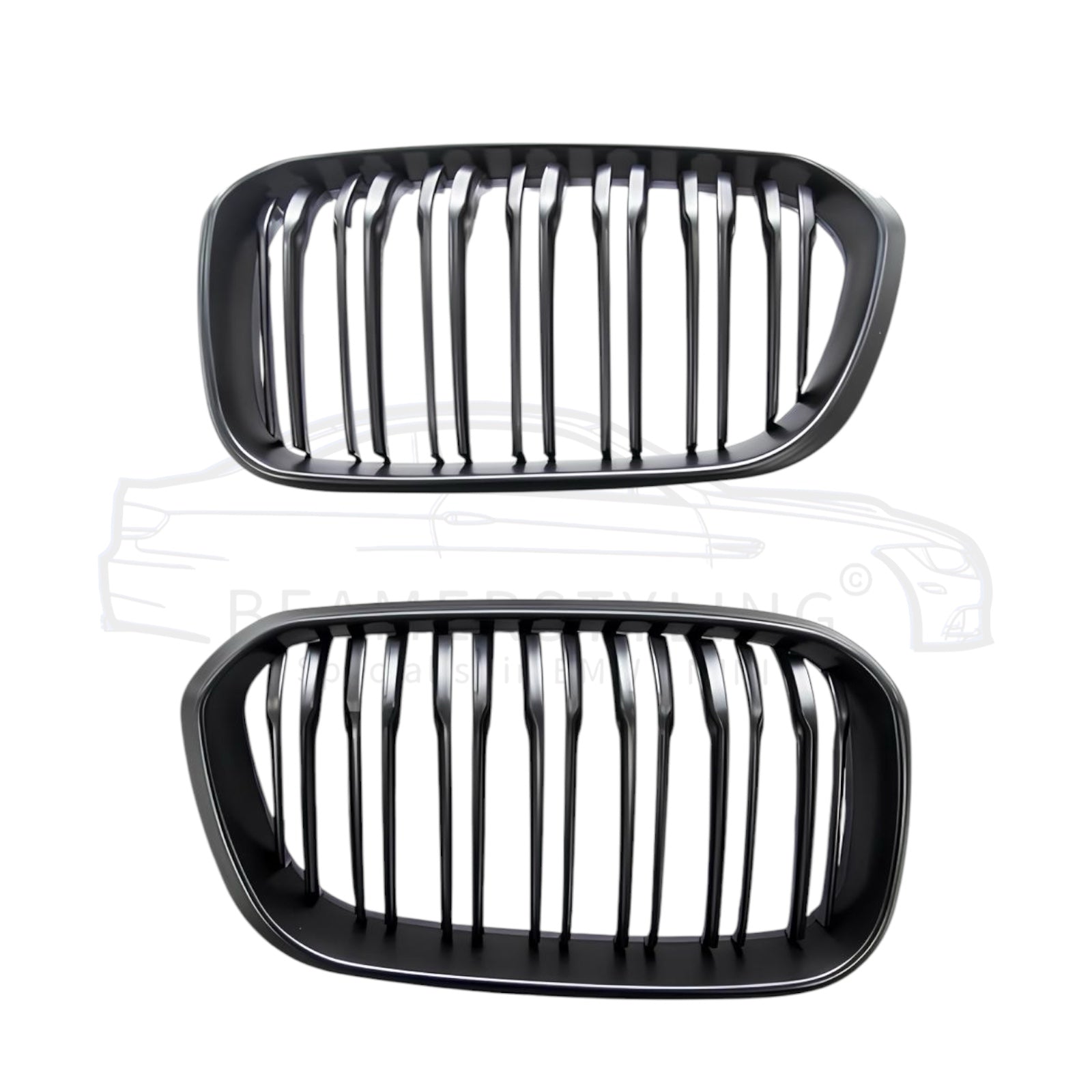 Nieren - BMW F20LCI / F21LCI - M Optiek - Mat Zwart | 2015-2019