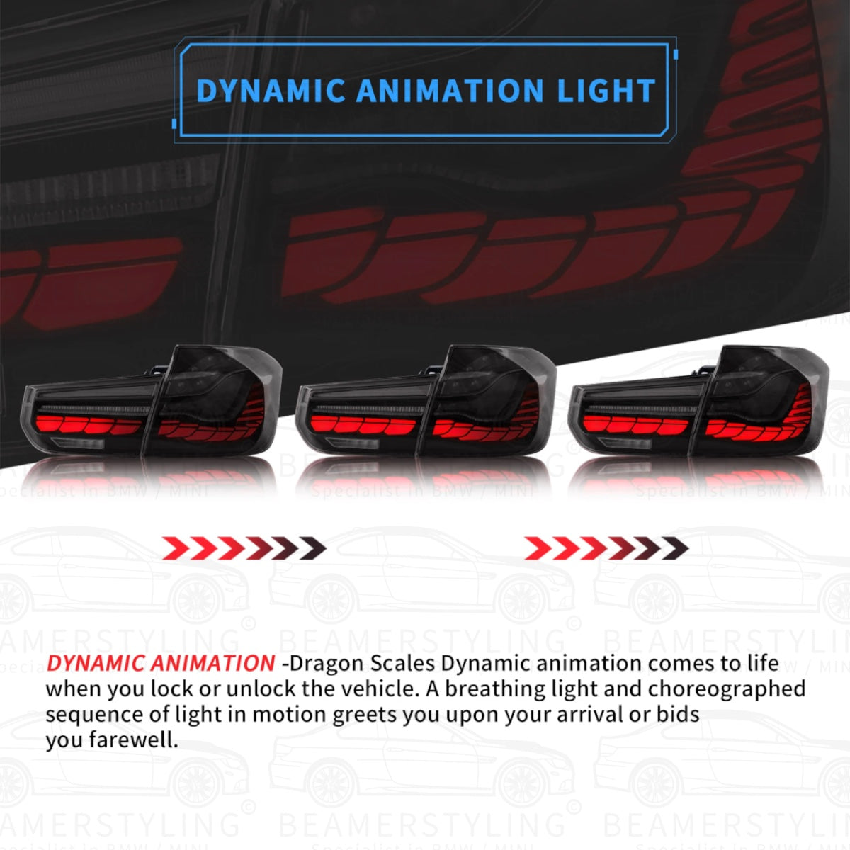 OLED Achterlichten - BMW F30 & F80 - Gts Design - Smoke | 2011-2019