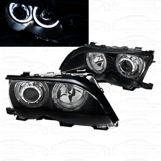 Koplampen - BMW E46 Sedan / Touring - LED Angel Eyes - H7 / H7 | 2001-2005